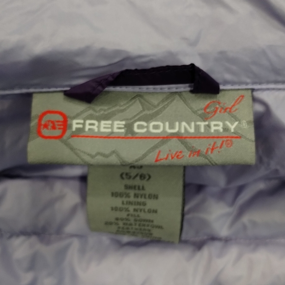 Free Country Ultra Lightweight Power Down Quilted Vest Full Zip Purple XS - Picture 13 of 14